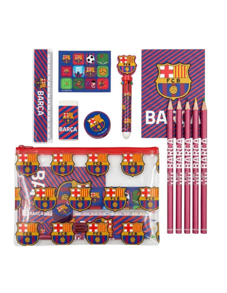Fc barcelona zestaw przyborów szkolnych w saszetce  2700002517
