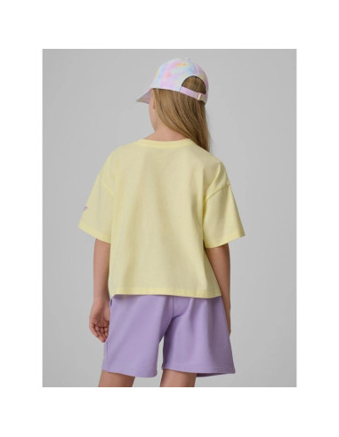 T-shirt loose z nadrukiem dziewczęc 4f 4fjrss26ttshf3908-72s