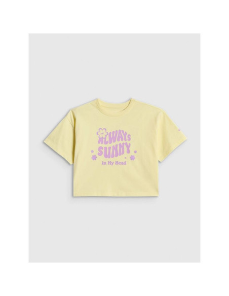 T-shirt loose z nadrukiem dziewczęc 4f 4fjrss26ttshf3908-72s