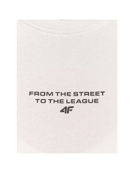 T-shirt loose z nadrukiem chłopięcy 4f 4fjrss26ttshm3835-10s
