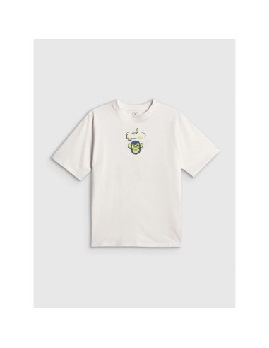 T-shirt loose z nadrukiem chłopięcy 4f 4fjrss26ttshm4276-10s