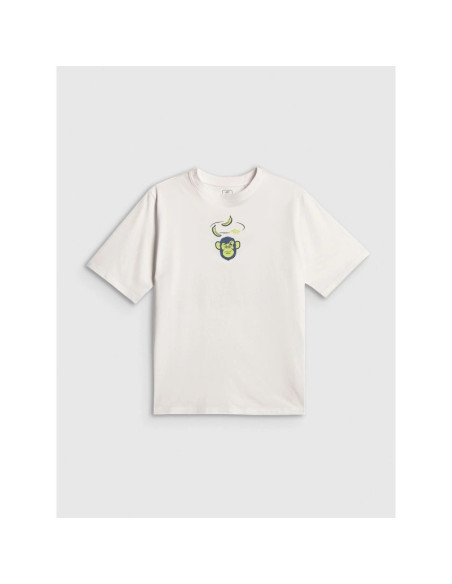 T-shirt loose z nadrukiem chłopięcy 4f 4fjrss26ttshm4276-10s