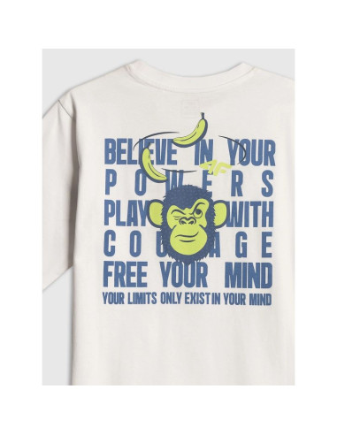 T-shirt loose z nadrukiem chłopięcy 4f 4fjrss26ttshm4276-10s