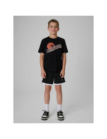 T-shirt regular z nadrukiem chłopięcy 4f 4fjrss26ttshm4278-20s