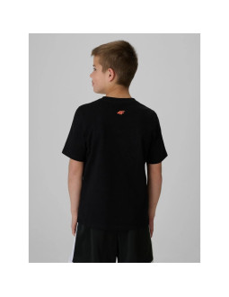 T-shirt regular z nadrukiem chłopięcy 4f 4fjrss26ttshm4278-20s 2