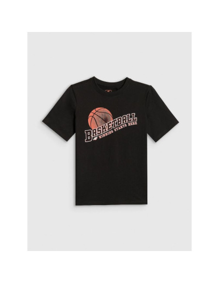 T-shirt regular z nadrukiem chłopięcy 4f 4fjrss26ttshm4278-20s