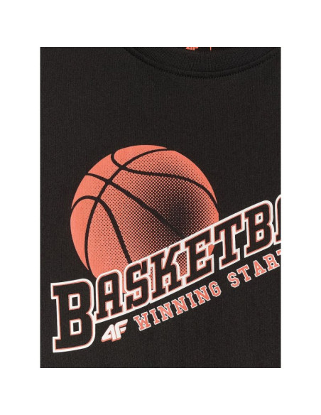 T-shirt regular z nadrukiem chłopięcy 4f 4fjrss26ttshm4278-20s