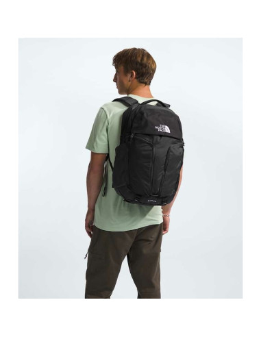 The north face nf0a52sg plecak czarny nylon, poliester pochodzący z recyklingu