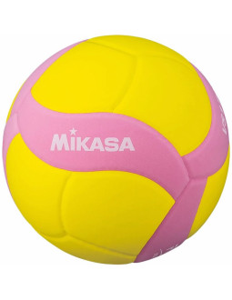 Piłka siatkowa mikasa vs160w żółto-różowa rozmiar 4 2