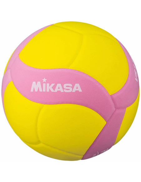 Piłka siatkowa mikasa vs160w żółto-różowa rozmiar 4