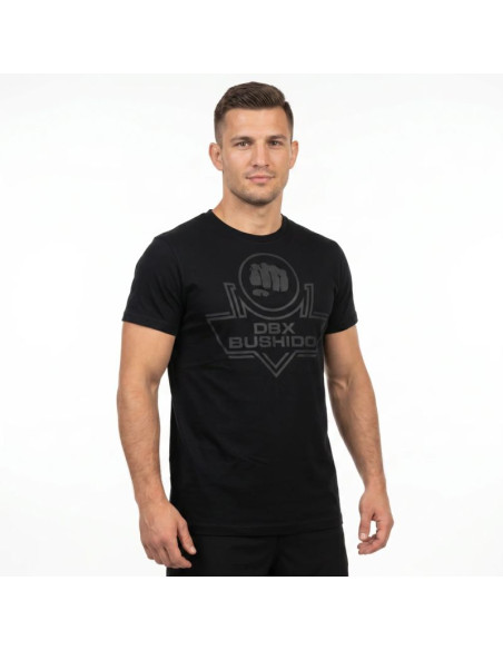 T-shirt męski koszulka czarna bawełniana dbx bushido