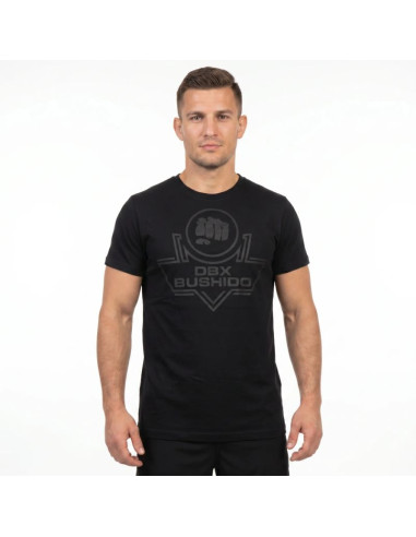 T-shirt męski koszulka czarna bawełniana dbx bushido