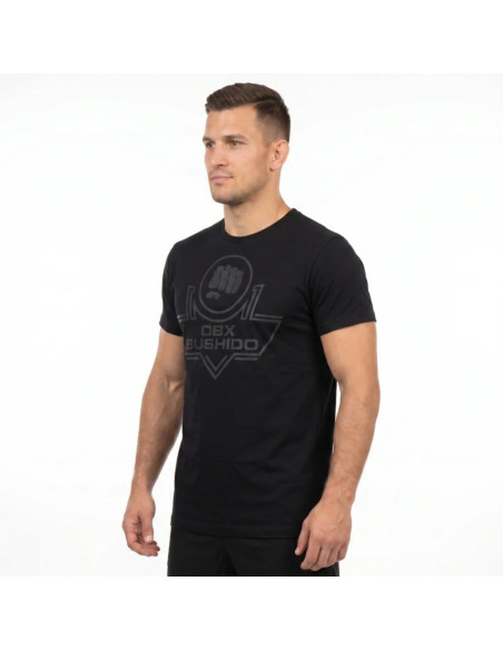 T-shirt męski koszulka czarna bawełniana dbx bushido