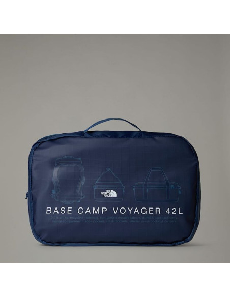 The north face base camp sportowa torba 42 l poliester, termoplastyczne elastomery poliuretanowe (tpu) niebieski