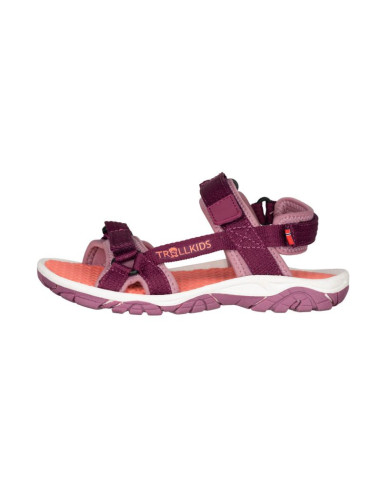 Sandały sportowe dziecięce dla chłopca/dziewczynki trollkids kids oslofjord sandal mulberry/orchid (268-225)
