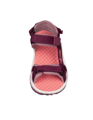 Sandały sportowe dziecięce dla chłopca/dziewczynki trollkids kids oslofjord sandal mulberry/orchid (268-225)