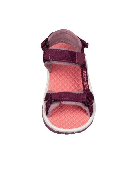 Sandały sportowe dziecięce dla chłopca/dziewczynki trollkids kids oslofjord sandal mulberry/orchid (268-225)