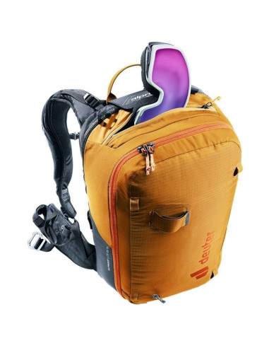 Plecak deuter alproof lite 20 sl - cinnamon/blac + kosmetyczka deuter wash center i, raisin/caspia