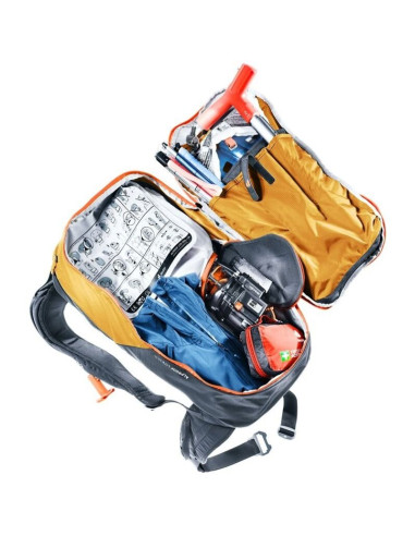 Plecak deuter alproof lite 20 sl - cinnamon/blac + kosmetyczka deuter wash center i, raisin/caspia