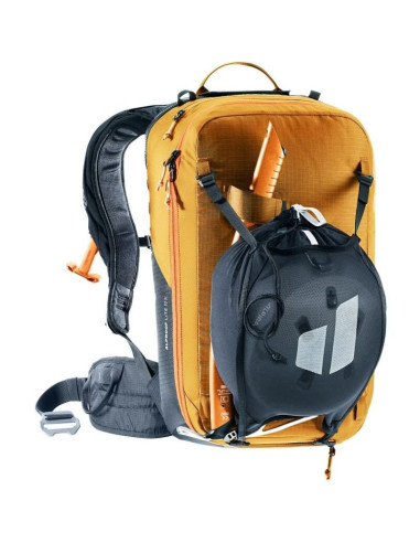 Plecak deuter alproof lite 20 sl - cinnamon/blac + kosmetyczka deuter wash center i, raisin/caspia