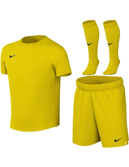 Komplet sportowy dla małych dzieci nike dri-fit park viii żółty hv8260 719 l