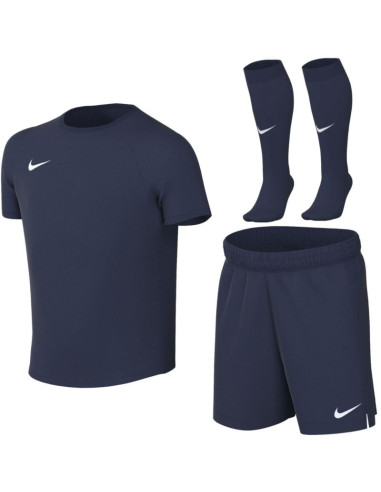 Komplet sportowy dla małych dzieci nike dri-fit park viii granatowy hv8260 410 l