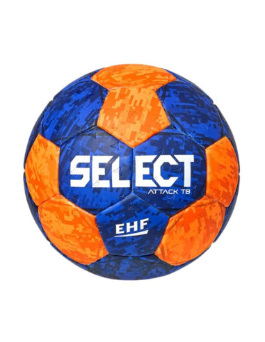Piłka ręczna select attack tb v22 official ehf niebiesko-pomarańczowa 210031
