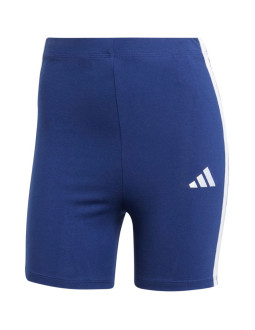 Spodenki damskie adidas essentials 3-stripes high waisted biker niebieskie je1225 2