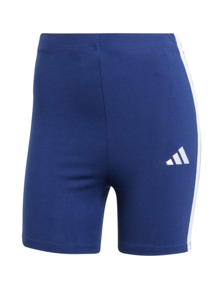 Spodenki damskie adidas essentials 3-stripes high waisted biker niebieskie je1225