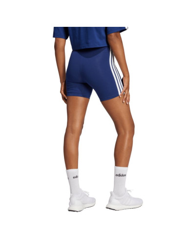 Spodenki damskie adidas essentials 3-stripes high waisted biker niebieskie je1225