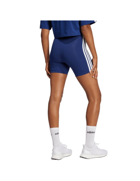 Spodenki damskie adidas essentials 3-stripes high waisted biker niebieskie je1225