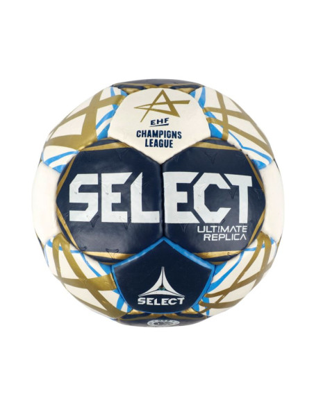 Piłka ręczna select ultimate champions league replica 3 v25 official ehf ii garunek biało-granatowo-złota 13519/270061