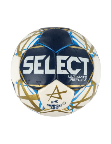 Piłka ręczna select ultimate champions league replica 3 v25 official ehf ii garunek biało-granatowo-złota 13519/270061