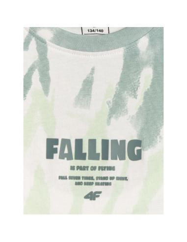 T-shirt bawełniany chłopięcy 4f 4fjrss26ttshm4173-91a