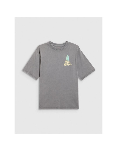 T-shirt loose z nadrukiem dziewczęcy 4f 4fjrss26ttshf3980-25s