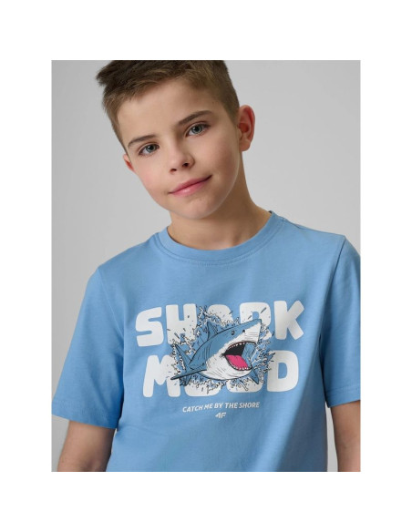 T-shirt bawełniany chłopięcy 4f 4fjrss26ttshm3902-33s