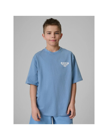T-shirt bawełniany chłopięcy 4f 4fjrss26ttshm3906-33s