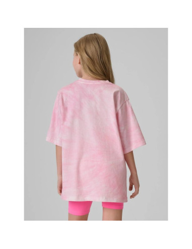 T-shirt bawełniany dziewczęcy 4f 4fjrss26ttshf3911-56a