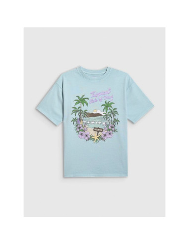T-shirt bawełniany dziewczęcy 4f 4fjrss26ttshf3981-33s
