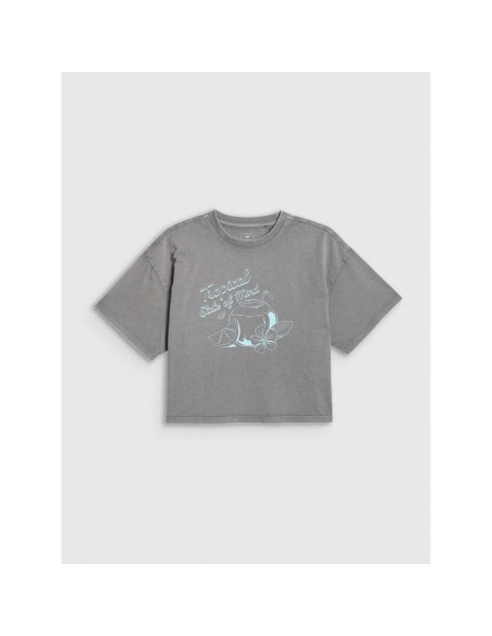 T-shirt bawełniany dziewczęcy 4f 4fjrss26ttshf3983-25s