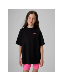 T-shirt loose gładki dziewczęcy 4f 4fjrss26ttshf3984-20s