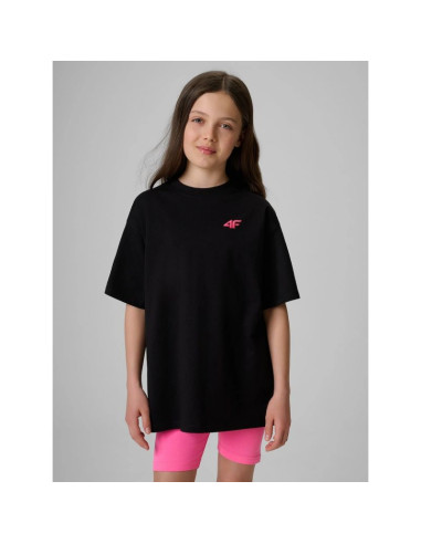 T-shirt loose gładki dziewczęcy 4f 4fjrss26ttshf3984-20s