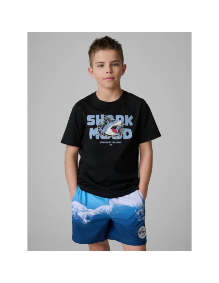 T-shirt bawełniany chłopięcy 4f 4fjrss26ttshm3902-20s