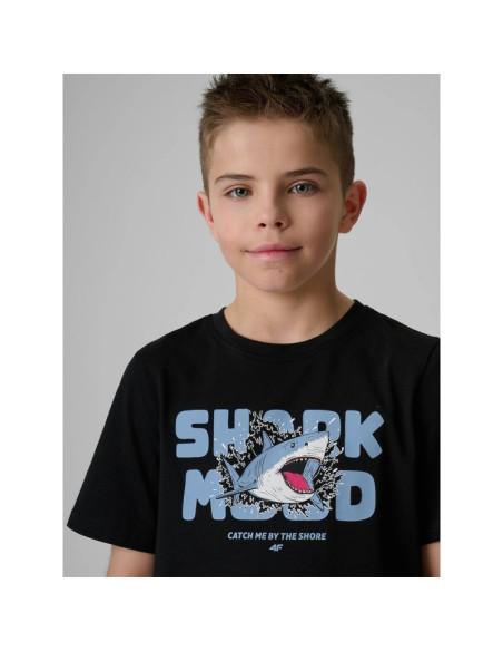 T-shirt bawełniany chłopięcy 4f 4fjrss26ttshm3902-20s