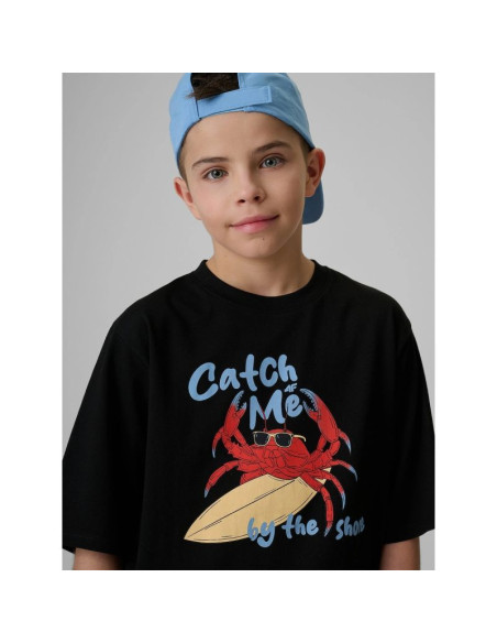 T-shirt bawełniany chłopięcy 4f 4fjrss26ttshm3903-20s
