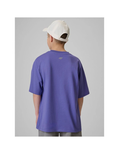 T-shirt bawełniany chłopięcy 4f 4fjrss26ttshm3903-51s