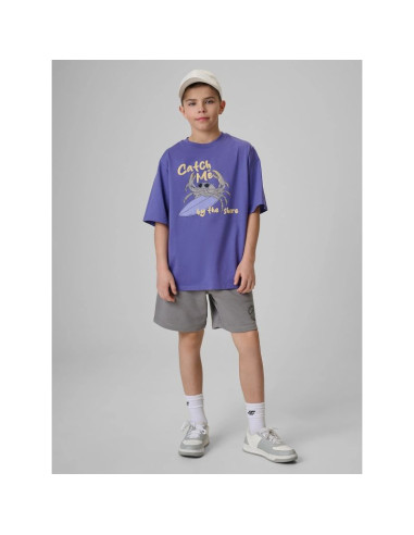 T-shirt bawełniany chłopięcy 4f 4fjrss26ttshm3903-51s
