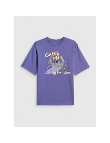 T-shirt bawełniany chłopięcy 4f 4fjrss26ttshm3903-51s