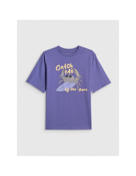 T-shirt bawełniany chłopięcy 4f 4fjrss26ttshm3903-51s