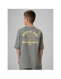 T-shirt bawełniany chłopięcy 4f 4f4fjrss26ttshm3906-25s 2